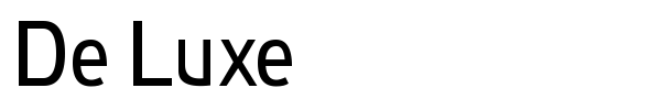 De Luxe font preview